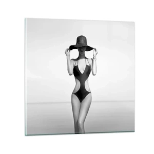 Obraz na skle - Jmenuji se: Elegance - 50x50 cm