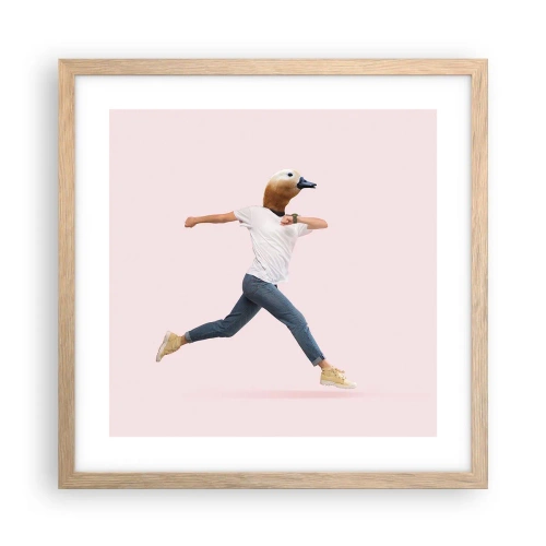 Plakát v rámu světlý dub - Špetka absurdity - 40x40 cm