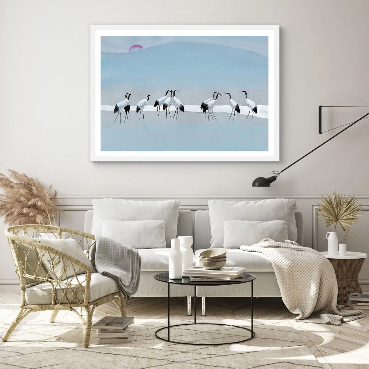 Plakát v bílém rámu - Po horkém dni - 50x40 cm