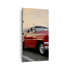 Obraz na plátně - Červený žár tropů - 65x120 cm