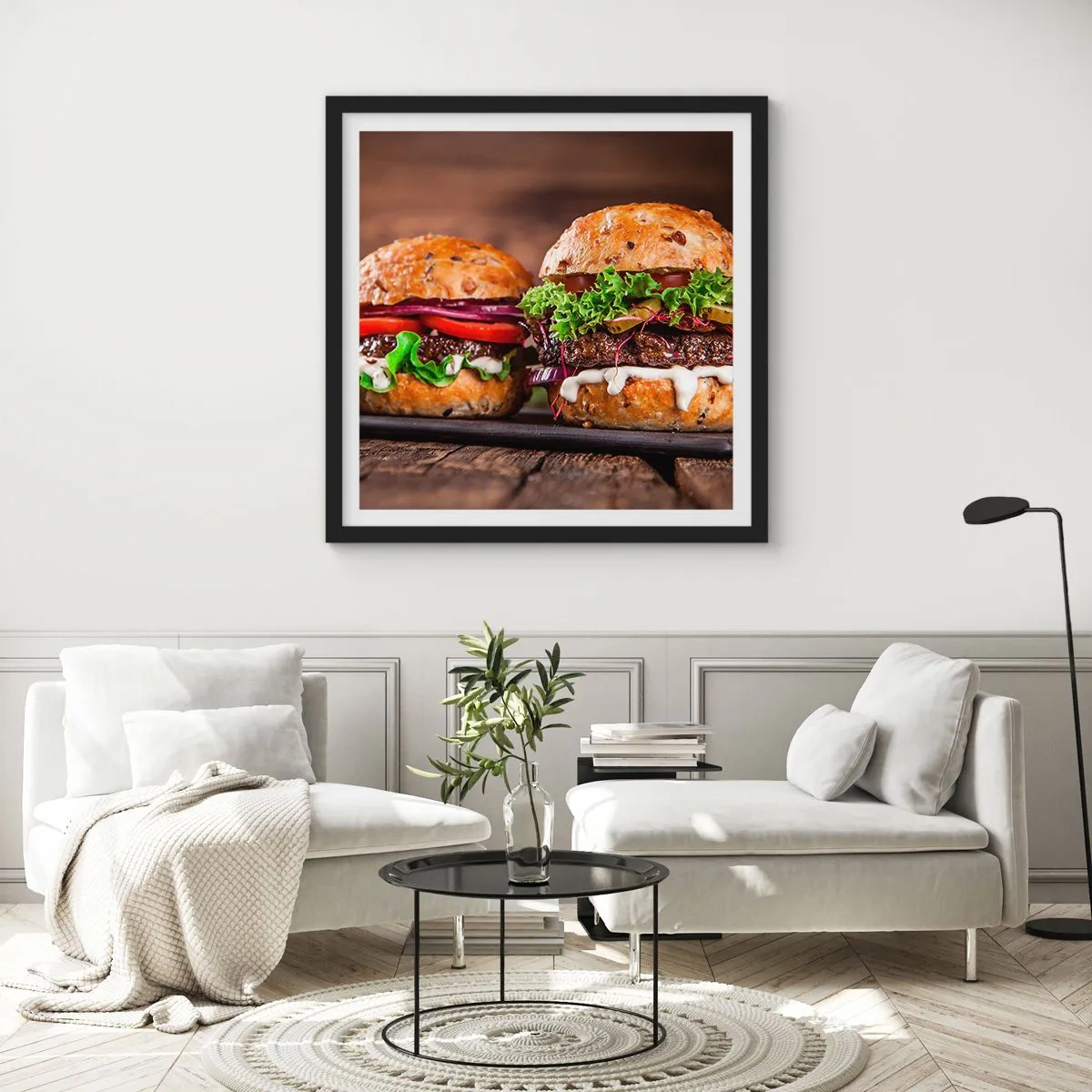 Plakát v černém rámu - American dream - 50x50 cm