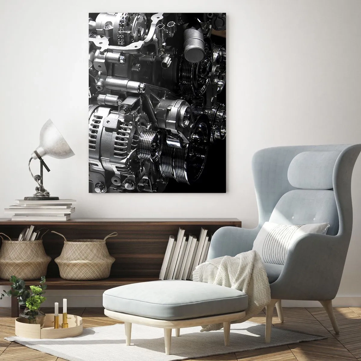 Obraz na skle - Kovový, krásný, silný - 50x70 cm