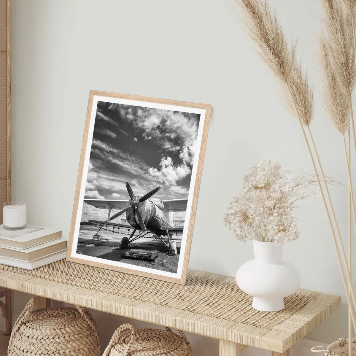 Plakát v rámu světlý dub - Nemohu se toho dočkat! - 61x91 cm