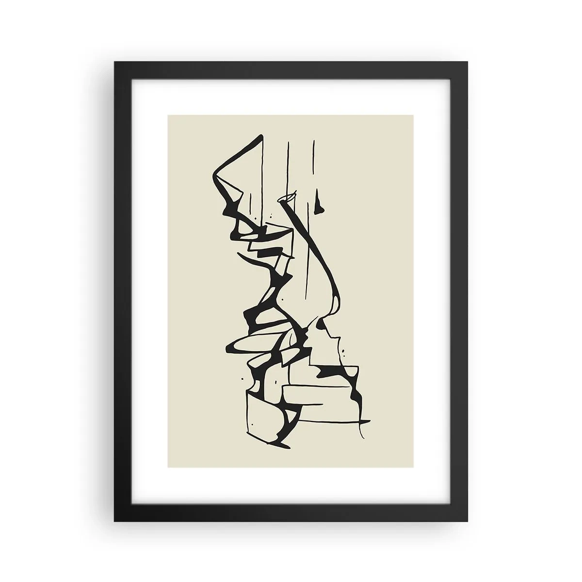 Plakát v černém rámu - Možná krajina - 30x40 cm