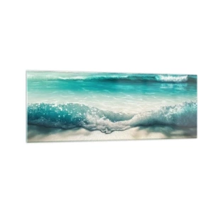 Obraz na skle - Klid oceánu - 140x50 cm