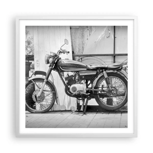 Plakát v bílém rámu - Klasika nade vše - 60x60 cm