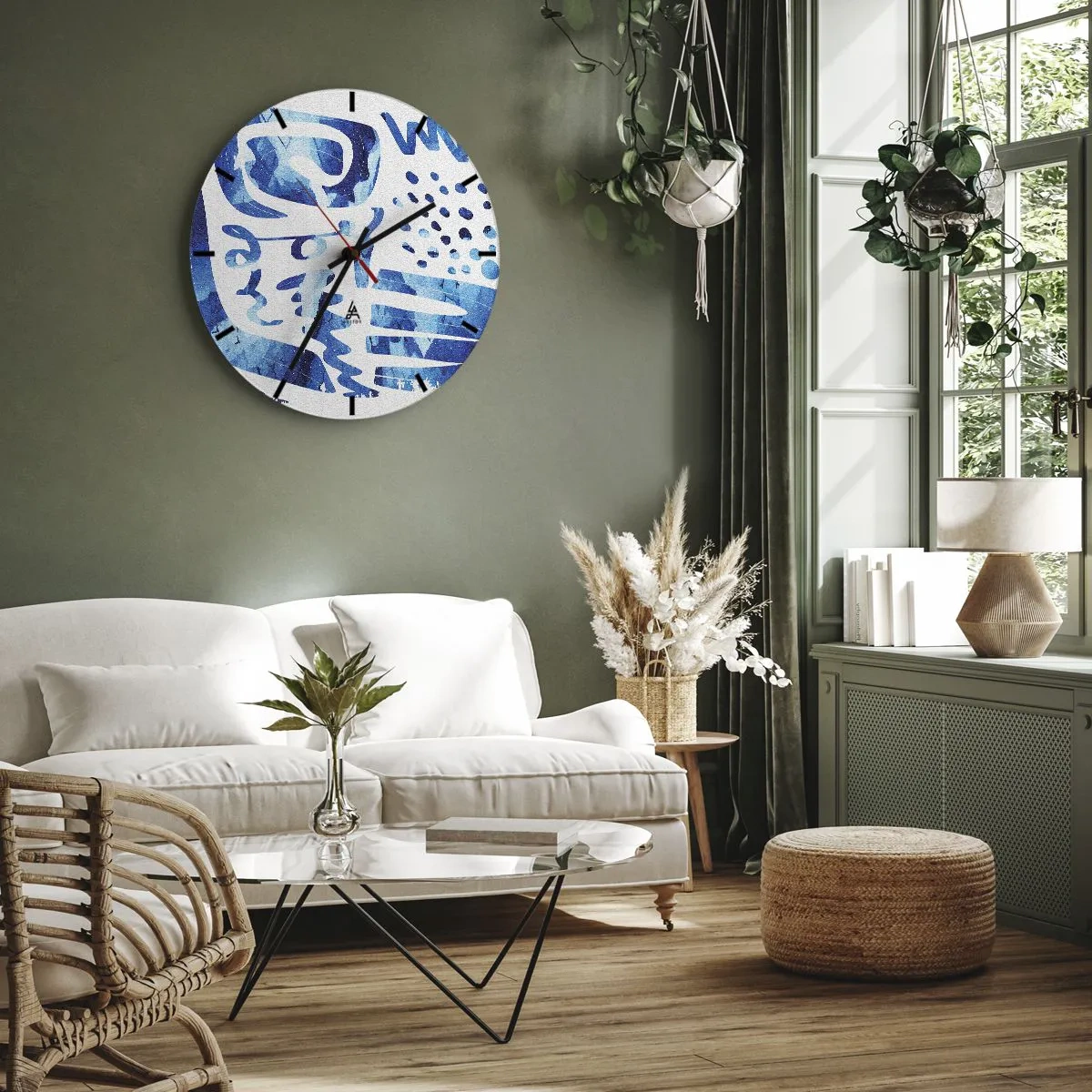 Nástěnné hodiny - Zpět ke kořenům - 40x40 cm