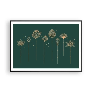 Plakát v černém rámu - Bylinky - 100x70 cm