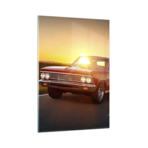 Obraz na skle - Touha má červenou barvu - 80x120 cm