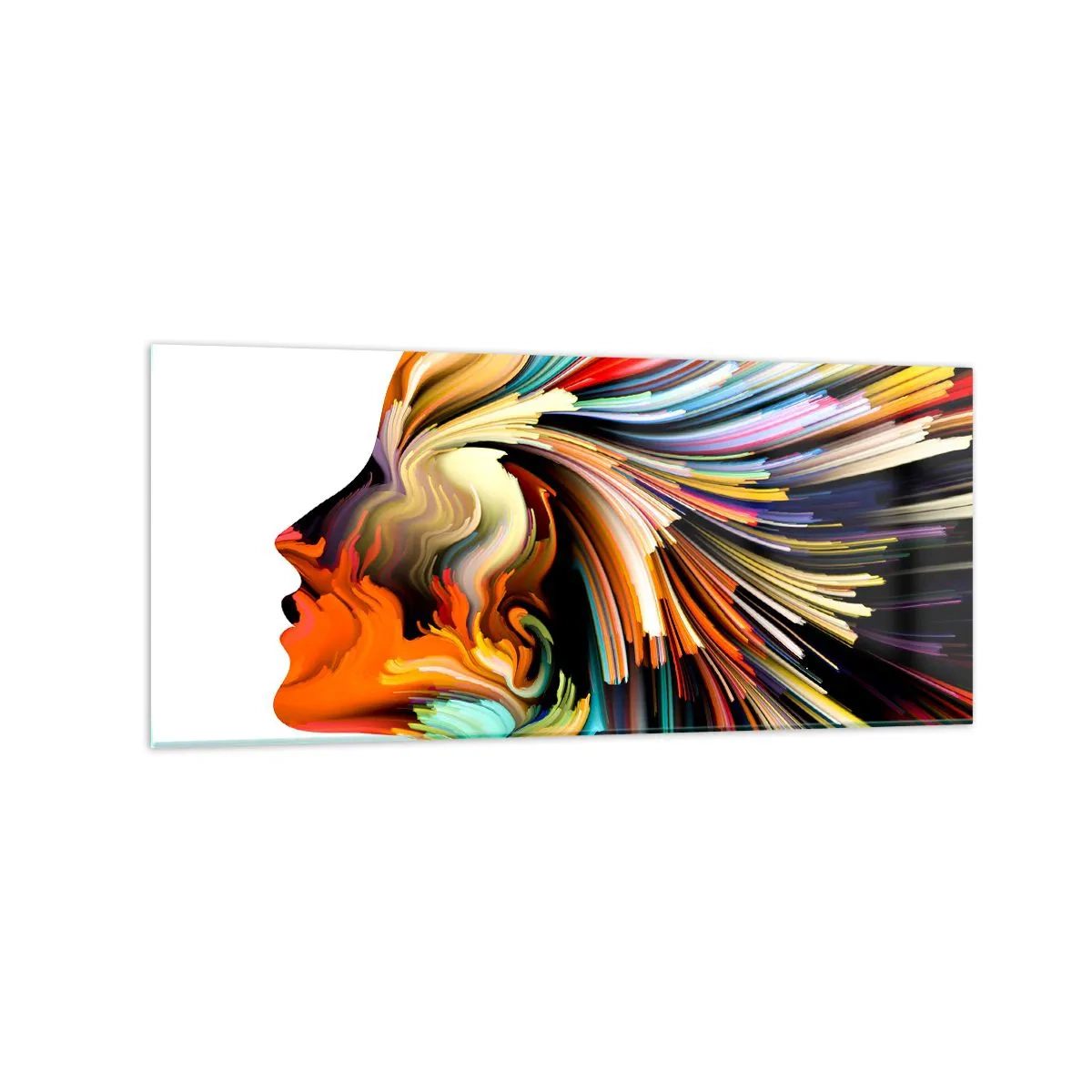 Obraz na skle - Exploze představivosti - 120x50 cm