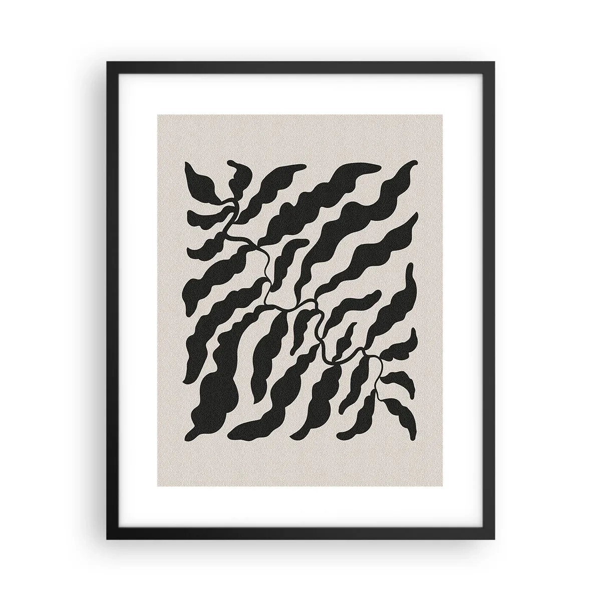 Plakát v černém rámu - Povaha čtverce - 40x50 cm