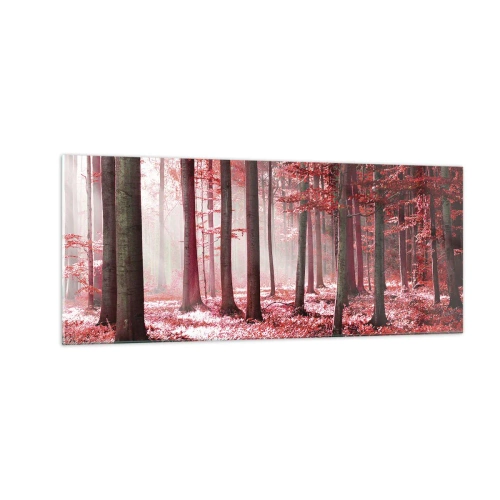 Obraz na skle - Červená je stejně krásná - 100x40 cm