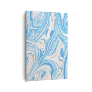 Obraz na plátně - Cákance v tyrkysu - 80x120 cm