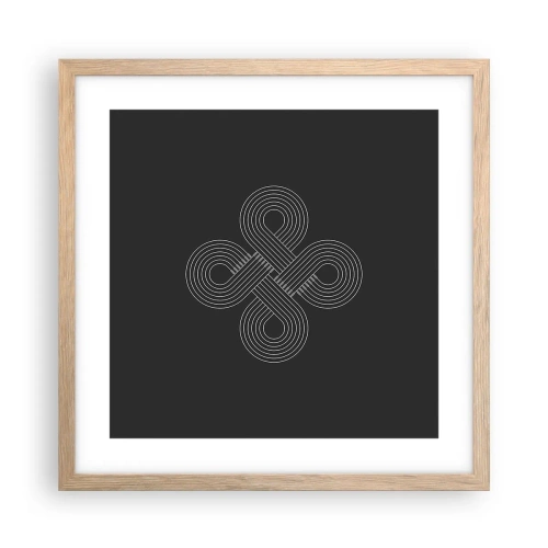 Plakát v rámu světlý dub - V keltském duchu - 40x40 cm