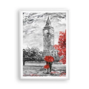 Plakát v bílém rámu - Vzrušující den - 70x100 cm