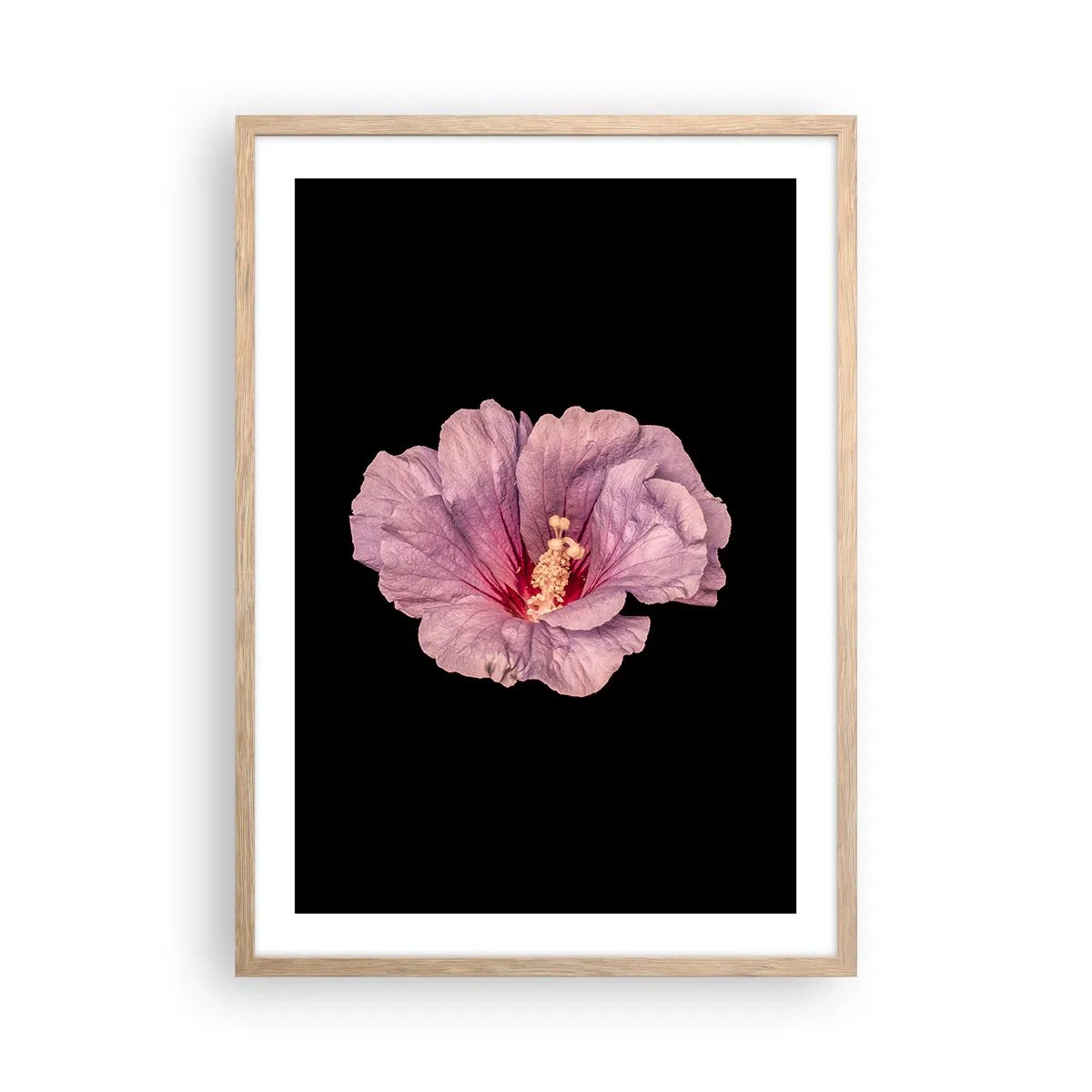 Plakát v rámu světlý dub - Přímo do srdce - 50x70 cm