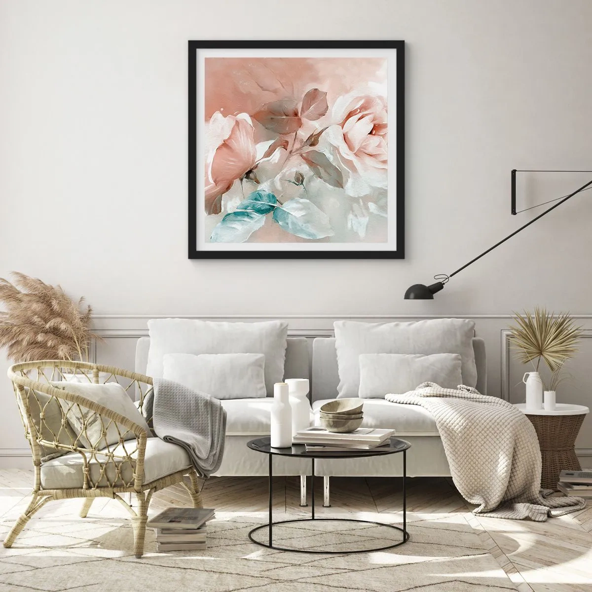 Plakát v černém rámu - Duch romantismu - 50x50 cm