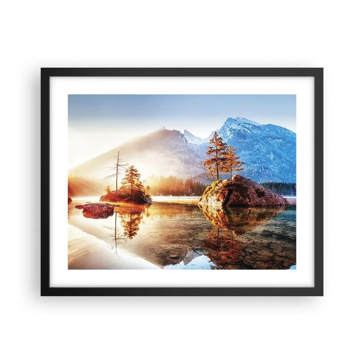 Plakát v černém rámu - Příroda v novém světle - 50x40 cm