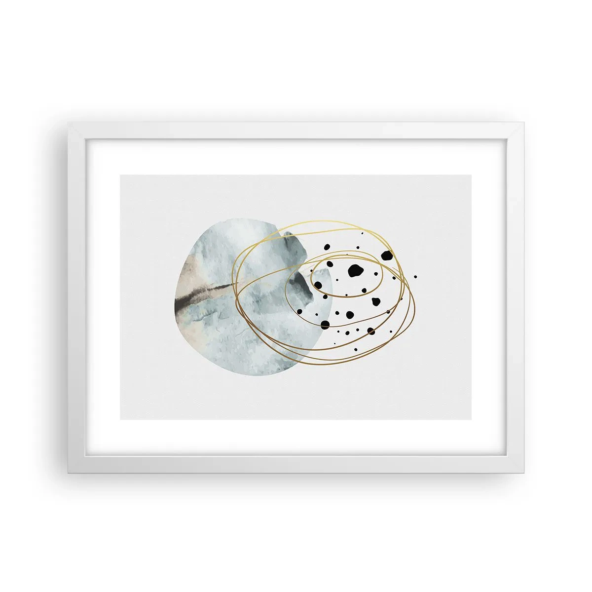 Plakát v bílém rámu - V objetí prostoru - 40x30 cm