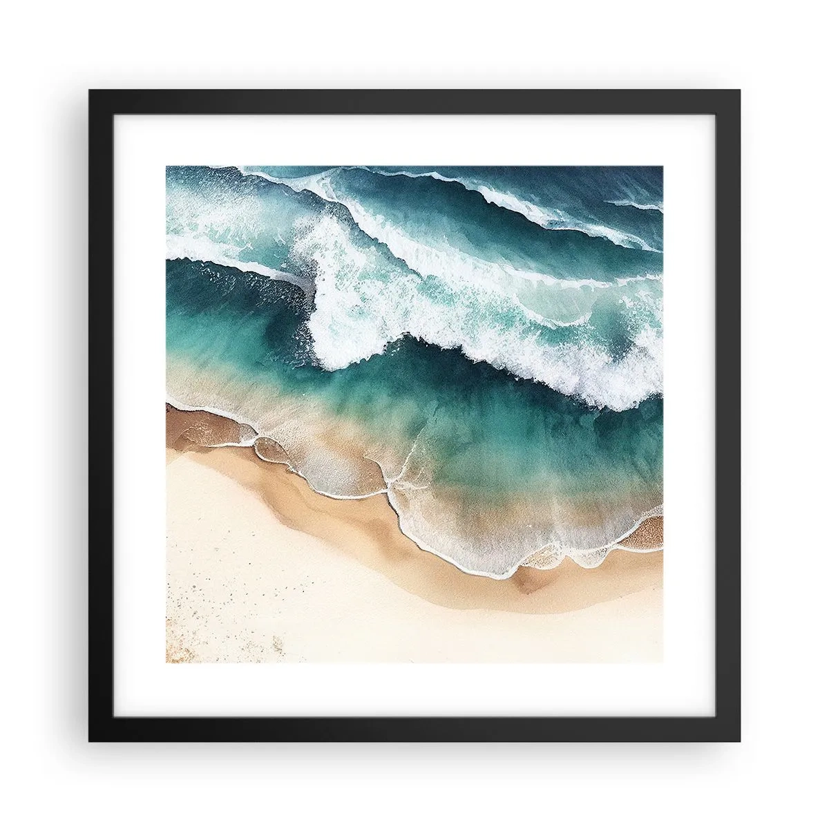 Plakát v černém rámu - Odvěké setkání - 40x40 cm