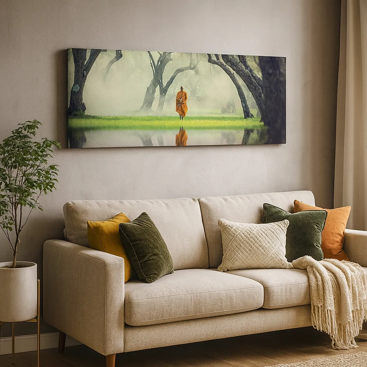 Obraz na plátně - Na cestě k osvícení - 30x30 cm