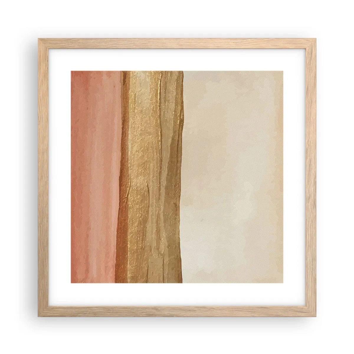 Plakát v rámu světlý dub - Vertikální kompozice - 40x40 cm