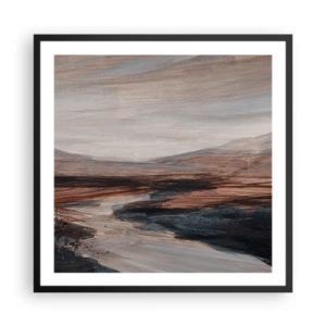 Plakát v černém rámu -  Klidné údolí - 60x60 cm
