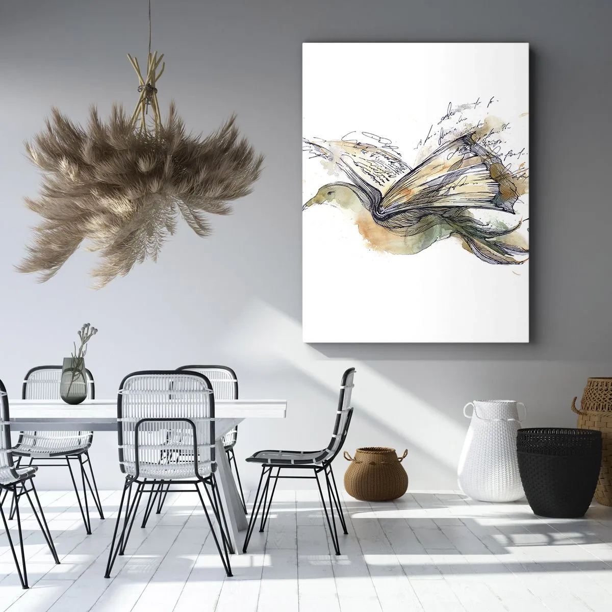 Obraz na plátně - Na křídlech poezie - 55x100 cm