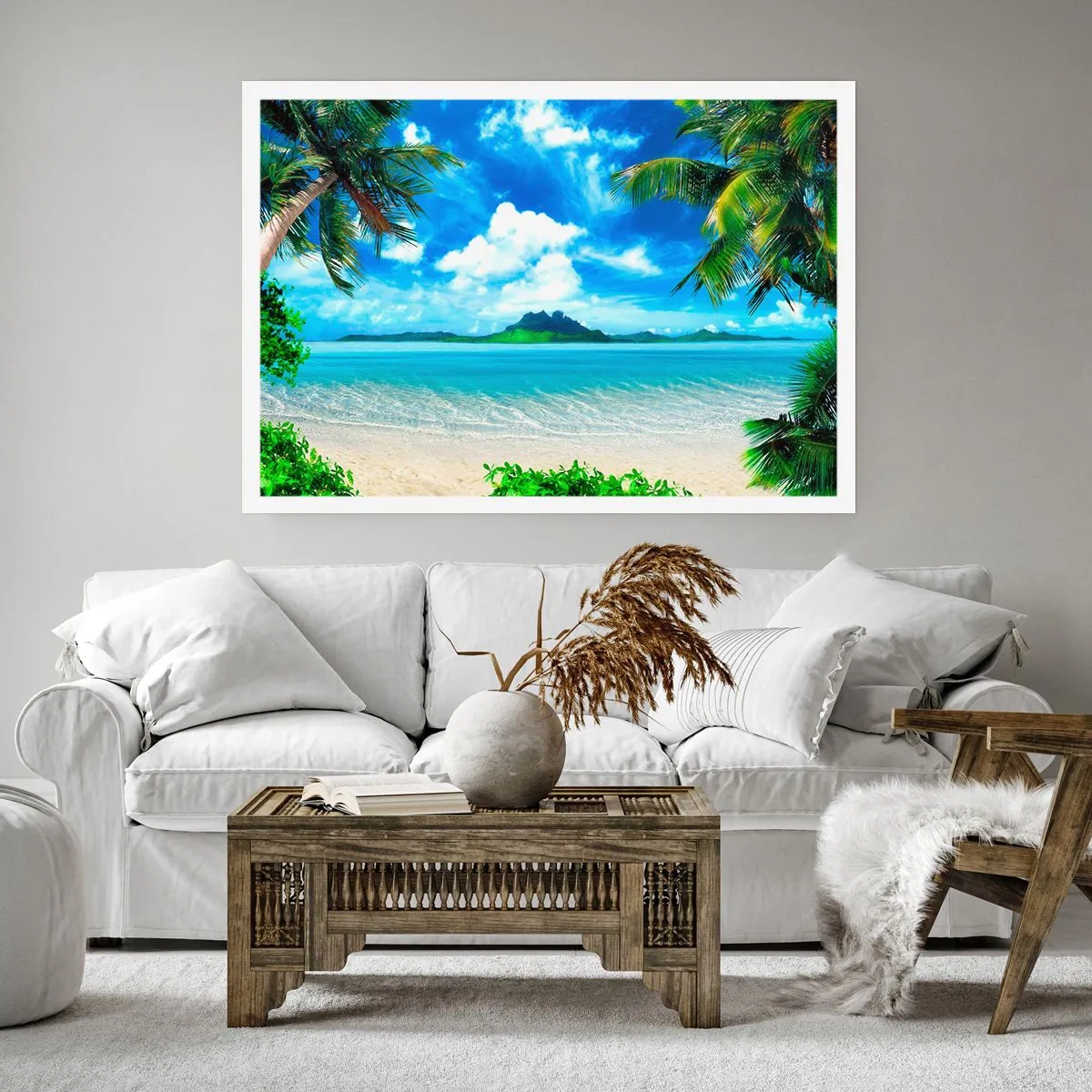 Plakát - Modř tropů - 100x70 cm