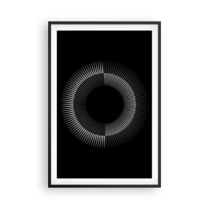Plakát v černém rámu - Černé slunce - 61x91 cm