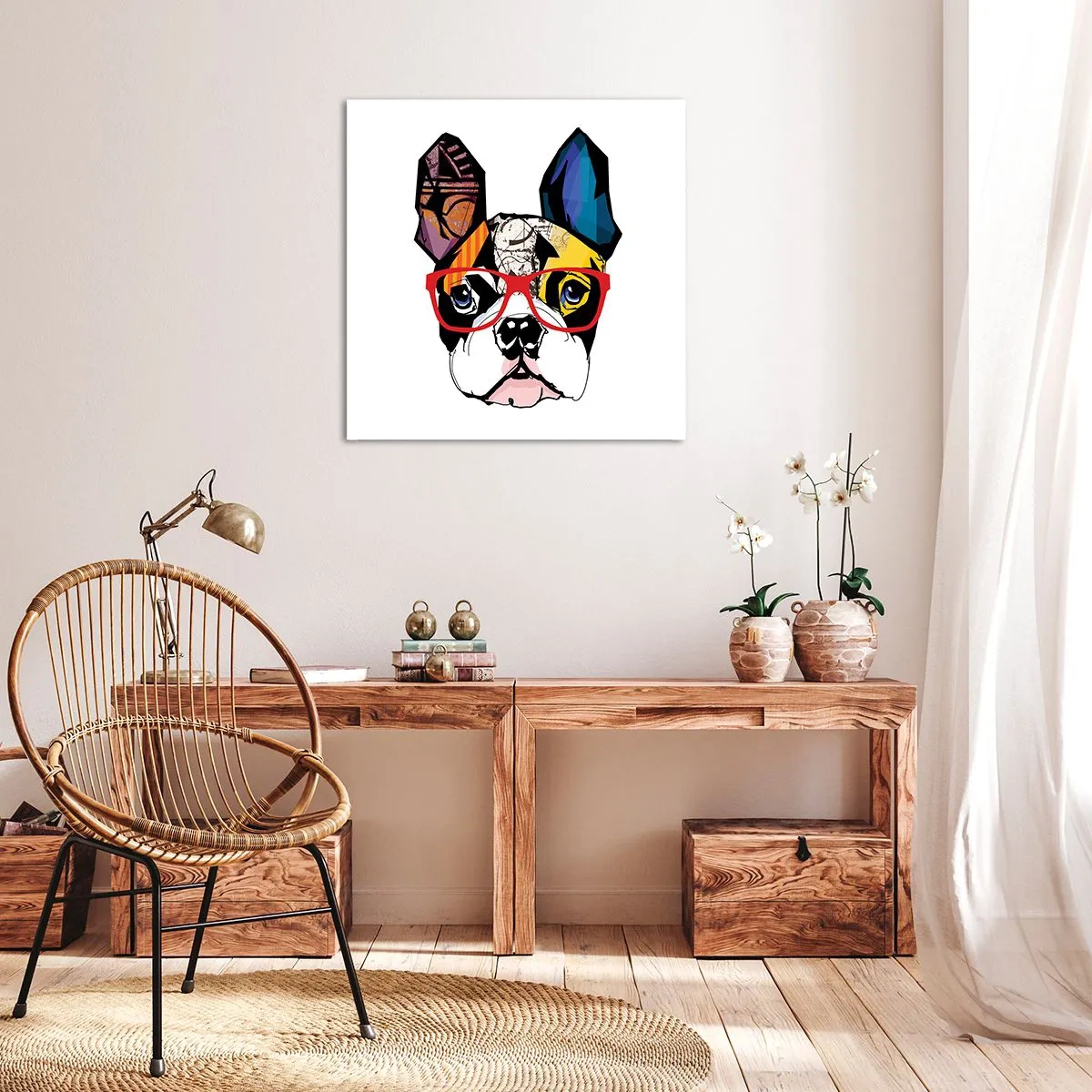 Obraz na plátně - Intelektuál - 70x70 cm