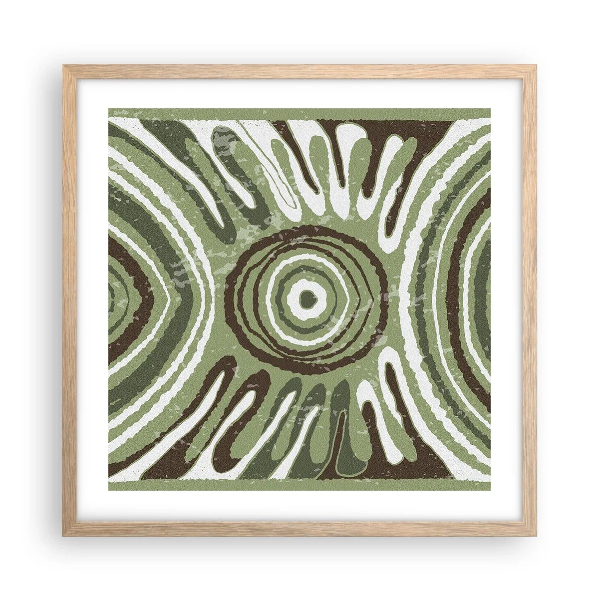 Plakát v rámu světlý dub - Exploze emocí - 50x50 cm