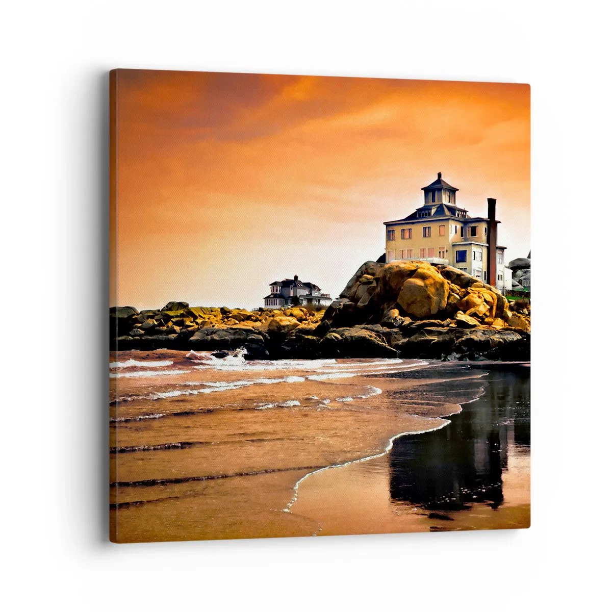 Obraz na plátně - Elegance západního pobřeží - 40x40 cm