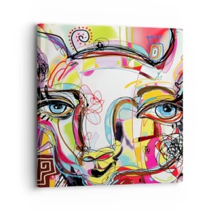 Obraz na plátně - Bohatství kočičí krásy - 30x30 cm