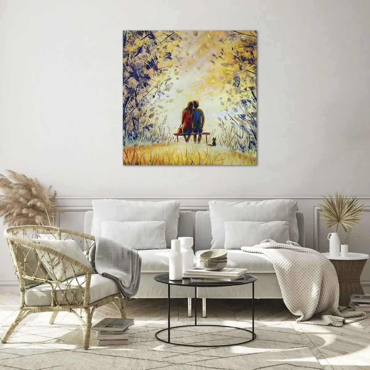 Obraz na skle - Magický okamžik - 60x60 cm