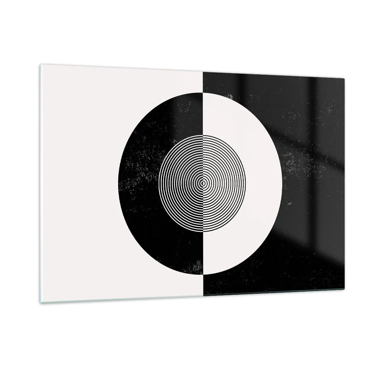 Obraz na skle - Harmonie v černé a bílé - 120x80 cm