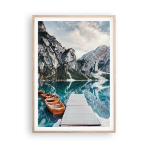 Plakát v rámu světlý dub - Ukážeme vám krásu - 70x100 cm