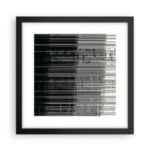 Plakát v černém rámu - Vlny a vibrace - 30x30 cm