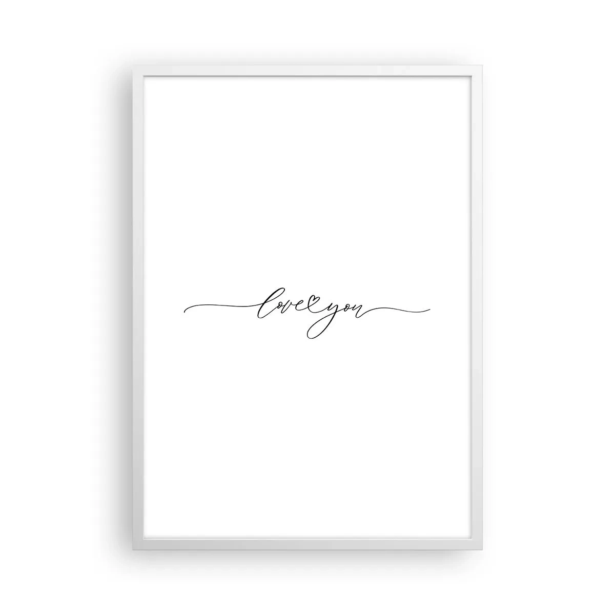 Plakát v bílém rámu - Černé na bílém - 50x70 cm