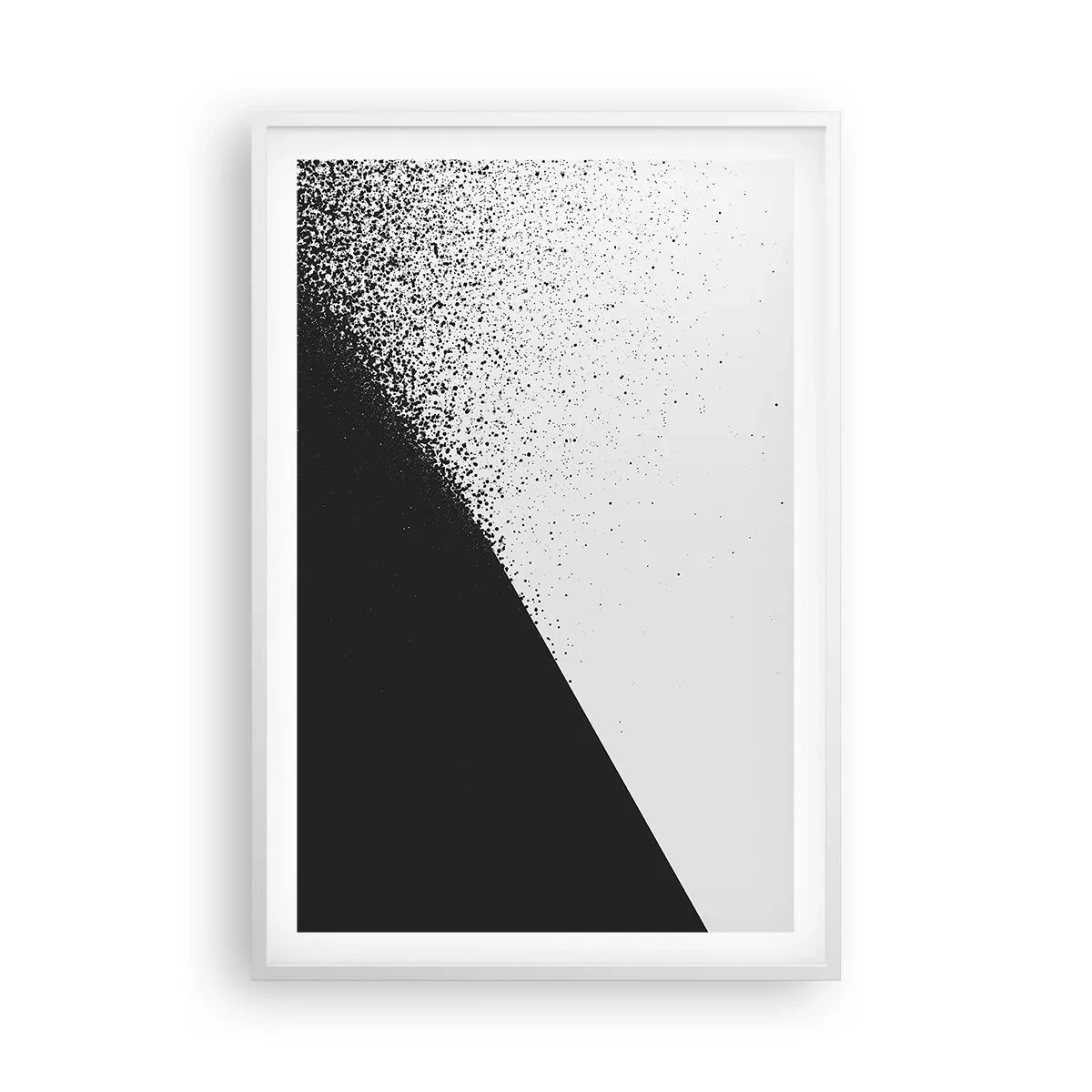 Plakát v bílém rámu - Rychleji a rychleji, více a více - 61x91 cm