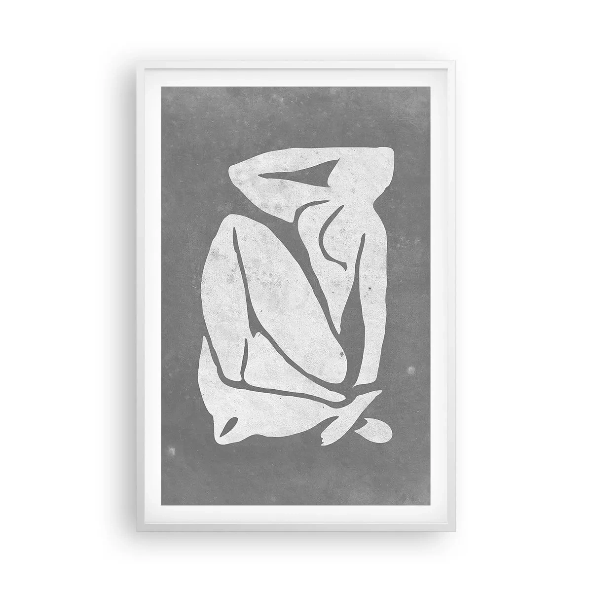 Plakát v bílém rámu - V zádumčivosti - 61x91 cm