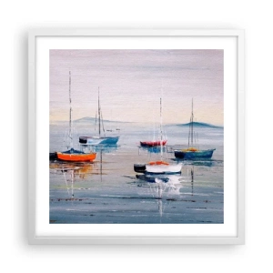Plakát v bílém rámu - Zasloužený odpočinek - 50x50 cm