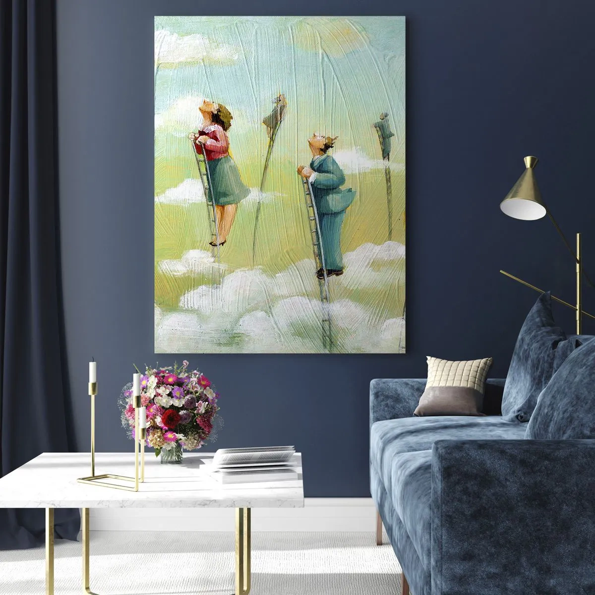 Obraz na skle - Za svým snem - 80x120 cm