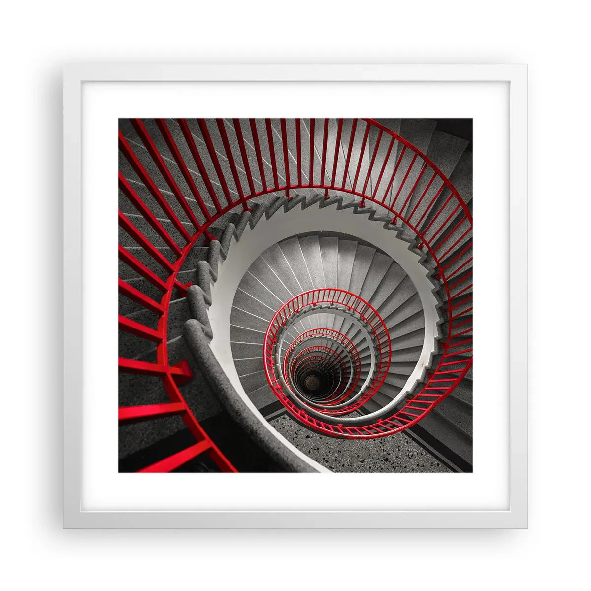 Plakát v bílém rámu - Architektonické hry - 40x40 cm