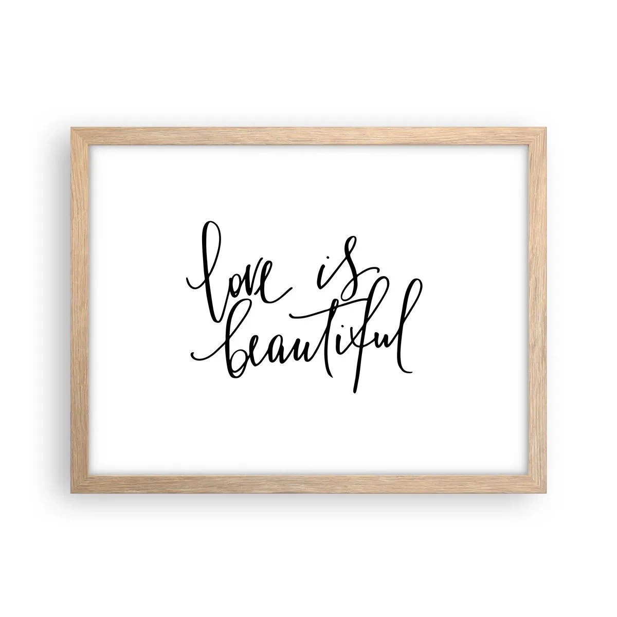 Plakát v rámu světlý dub - Přečti a zopakuj - 40x30 cm