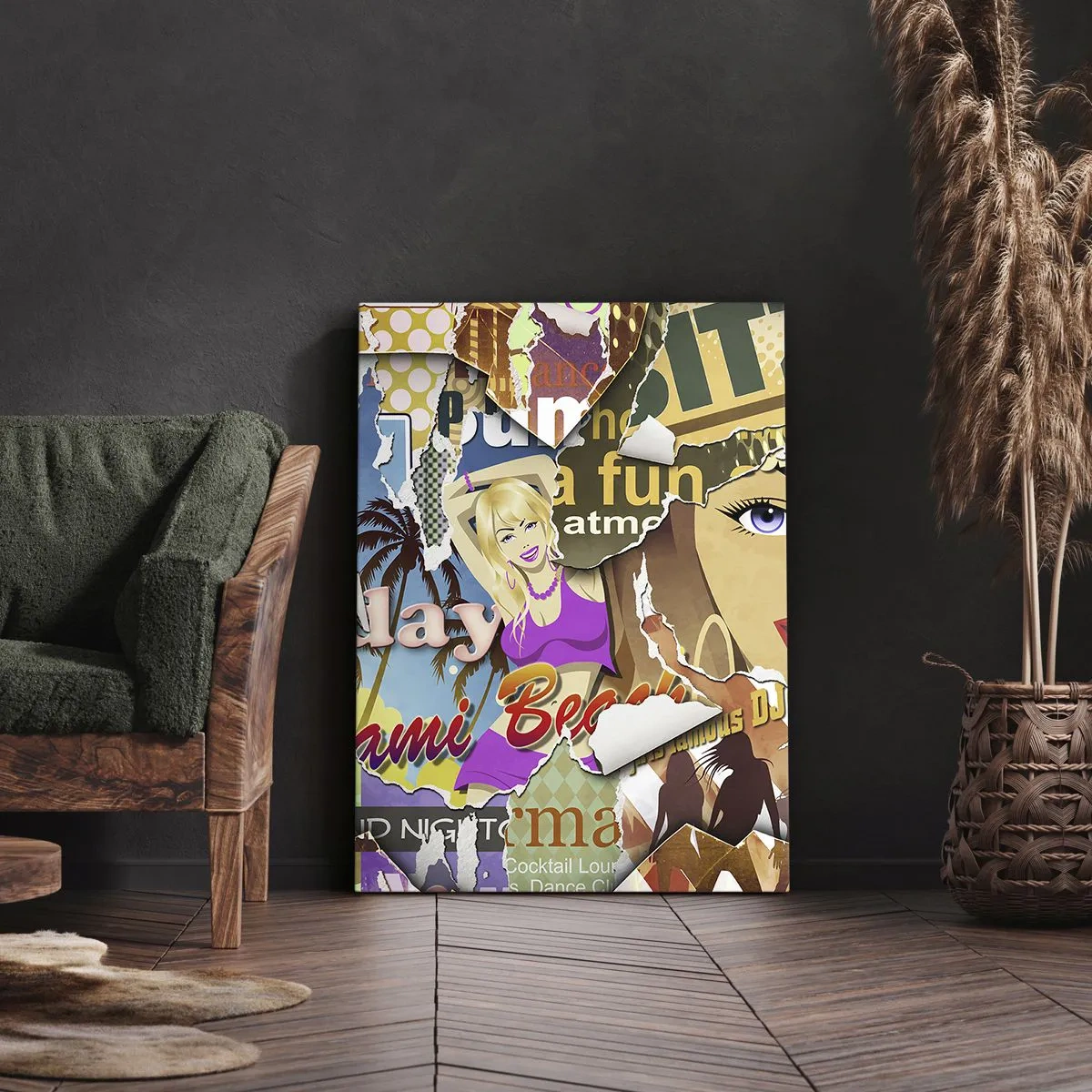 Obraz na plátně - Prázdninové retrospektiva - 65x120 cm