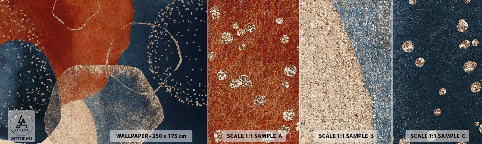 Vzor Fototapety Premium Canvas - Lehkost bytí - Abstrakce, Kus, Moderní umění - 100x30 cm