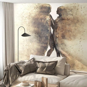 Fototapeta Premium Sand - Z prachu povstali, aby milovali - Abstrakce, Žena a muž, Milovat - 100x70 cm