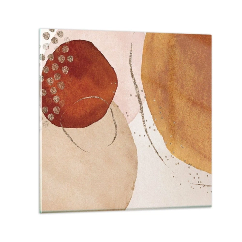 Obraz na skle - Zaoblení a pohyb - 60x60 cm