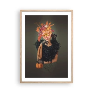 Plakát v rámu světlý dub - Kouzlo čarodějnice - 50x70 cm